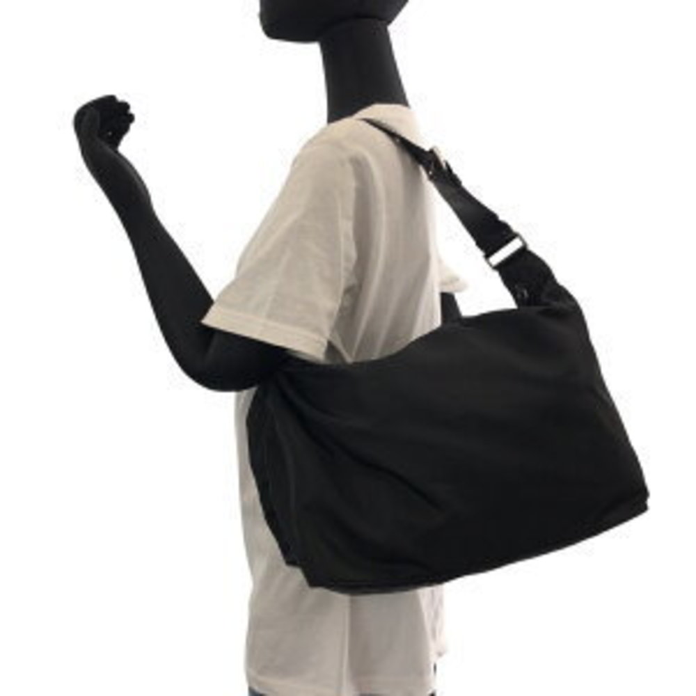 Prada Pouch Black Tessuto Triangular Nylon Handba… - image 6